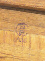 Einheitslaterne Zubehörkasten aus Holz, Originallack