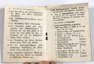 Merkblatt zur Einheitslaterne Reichswehr.