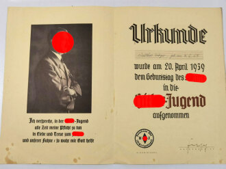 Hitlerjugend, kleiner Nachlass eines Jungen aus Bayreuth.