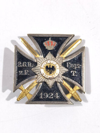 Teilemailliertes Abzeichen 2. Garde Regiment zu Fuß. Festzugs Treffen 1924 
