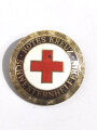 Rotes Kreuz, Brosche für Schwesternhelferin, Buntmetall, emailliert, 35 mm
