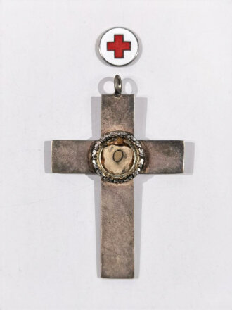 Deutsches Rotes Kreuz, Schwesternkreuz 63mm, Medaillon hat sich gelöst