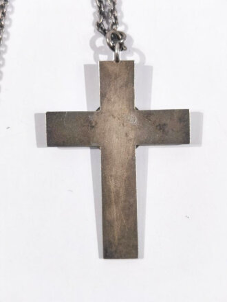 Deutsches Rotes Kreuz, Schwesternkreuz 63mm, an 835er Silber Kette, Kette ist 63 cm lang