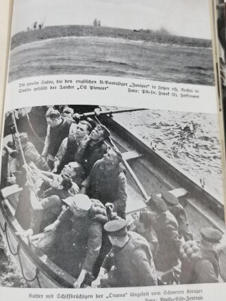 "Narvik. Vom Heldenkampf deutscher Zerstörer", datiert 1940, 408 Seiten, gebraucht, DIN A5, aus Raucherhaushalt