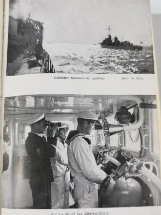 "Narvik. Vom Heldenkampf deutscher Zerstörer", datiert 1940, 408 Seiten, gebraucht, DIN A5, aus Raucherhaushalt