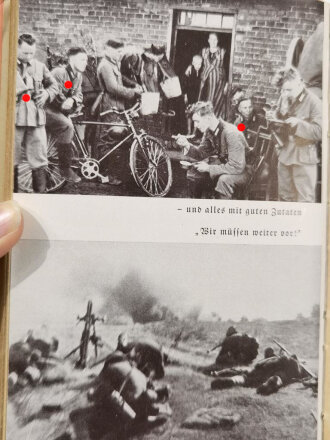"Ziel: Warschau! Ein Polenbuch", datiert 1940, 144 Seiten, gebraucht, DIN A5, aus Raucherhaushalt