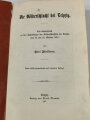 "Die Völkerschlacht bei Leipzig", datiert 1907, 287 Seiten, gebraucht, DIN A5, aus Raucherhaushalt