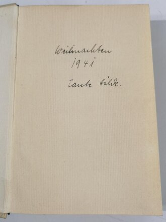 "Ubootfahrer und Kamelsreiter", datiert 1939, 212 Seiten, gebraucht, DIN A5, aus Raucherhaushalt mit Widmung, Einband stark gebraucht