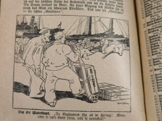 "Illustrierter Deutscher Flotten-Kalender für 1915", 311 Seiten, DIN A5, aus Raucheraushalt, stark gebraucht