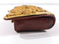 Kartuschkasten Bayern, vergoldet, Krone defekt. Deckelbreite 14,5cm