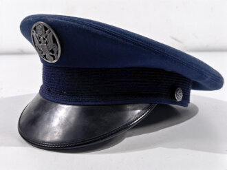 U.S. Air Force visor hat dated 1987, missing the chip strap, size 57