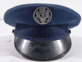 U.S. Air Force visor hat dated 1987, missing the chip strap, size 57
