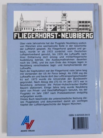 Der Fliegerhorst Neubiberg, Im Spiegel der deutschen Luftfahrtgeschichte, Günter Soltau, DIN A5, 96 Seiten
