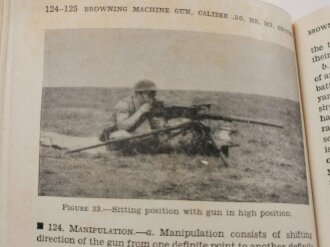 U.S. 1940 dated "FM 23-60, Browning Machine Gun, Caliber .50, HB, M2 Ground"
