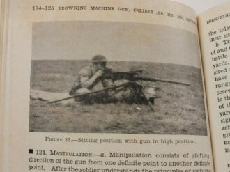 U.S. 1940 dated "FM 23-60, Browning Machine Gun, Caliber .50, HB, M2 Ground"