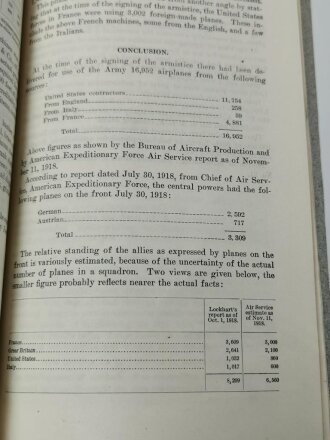 U.S. 1919 dated book "Aircraft Production Facts"