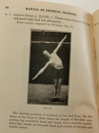 U.S. WWI, Extracts From Manual of Physical Training, U.S. 1917 dated