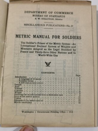 U.S. WWI, Signal Book United States Army, U.S. 1916 dated