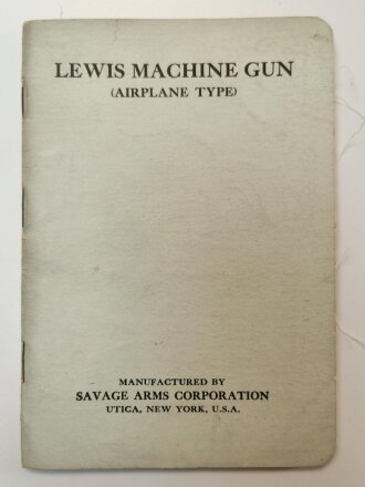 U.S. WWI, Lewis Machine Gun (Airplane Type) Model 1917-18...