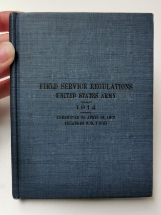 U.S. WWI, Field Service Regulations, U.S. 1914 dated