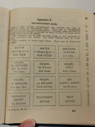 U.S. WWI, Field Service Regulations, U.S. 1914 dated