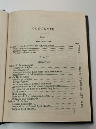 U.S. WWI, Field Service Regulations, U.S. 1914 dated