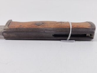 Norwegen, Seitengewehr Modell 1894/14 lang, nicht nummerngleich, Klinge mit kleinen Scharten, 