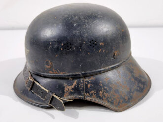 Stahlhelm Luftschutz, Ungereinigtes Stück,...