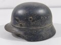 Stahlhelm Luftschutz. Originallack, hatte nie ein Emblem. Ungereinigtes Stück