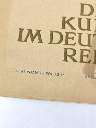 "Die Kunst im Deutschen Reich" 6 Ausgaben von 1941