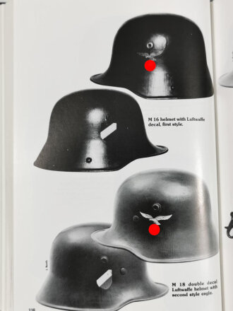 The History of the German Steel Helmet 1916 - 1945, by Ludwig Baer, DIN A5, 448 Seiten, gebraucht