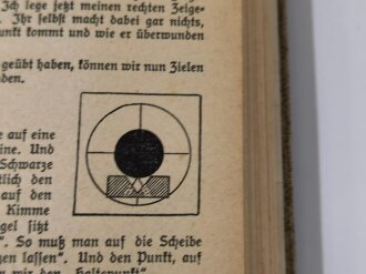 "Pimpf im Dienst - Ein Handbuch für das Deutsche Jungvolk in der HJ", datiert 1938, 313 Seiten, DIN A5, gebraucht