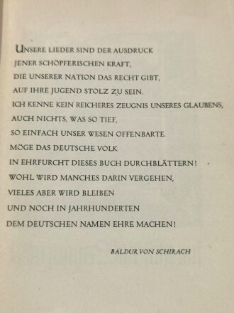 "Unser Liederbuch - Lieder der Hitler Jugend", datiert 1939, 280 Seiten, DIN A5, stark gebraucht