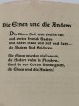 "Baldur von Schirach - Die Fahne der Verfolgten", datiert 1943, 58 Seiten, DIN A5, stark gebraucht, mit Widmung