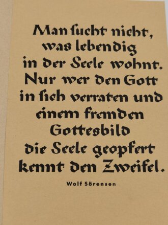 Die Kameradschaft - Blätter für Heimabendgestaltung der HJ, 26. Februar 1936, Folge 4 "Gedenke, daß du ein Ahnherr bist" 16 Seiten, A5