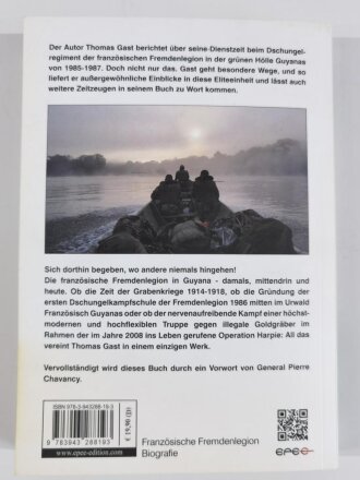 "Guyana", Faszination Fremdenlegion, Thomas Gast, DIN A5, 321 Seiten, aus Raucherhaushalt