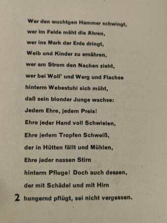Die Kameradschaft - Blätter für Heimabendgestaltung der HJ, 11. Dezember 1936, Folge 12 "Wir Werkleute all" 16 Seiten, A5