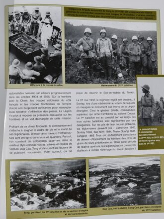"5eme Etranger", Historique du regiment du Tonkin, Tome 1 : Indochine 1883 - 1946 (Lavauzelle), commandement de la Legion etrangere DIN A4, 125 Seiten, aus Raucherhaushalt