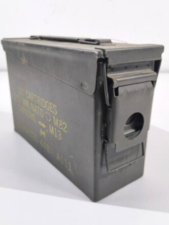 U.S. Ammunition box for MG M60. Original paint