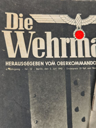 7 Ausgaben "Die Wehrmacht" jeweils leicht defekt