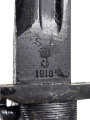 U.S. 2.Weltkrieg, Seitengewehr für M1 Garant, Kammermäßig gekürztes Stück .Hersteller SA 1918