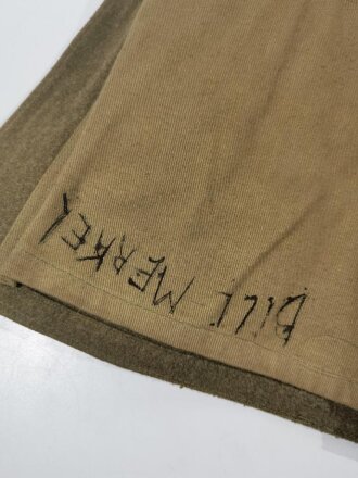 U.S. WWI AEF Model 1917 Tunic, member of an "Advanced Service of Supply" unit Two overseas stripes, good condition, label dated July 1918