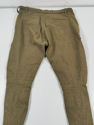 U.S. WWI wool pants. Has most likely seen some use after the war