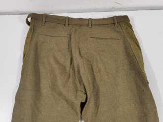 U.S. WWI wool pants. Has most likely seen some use after the war