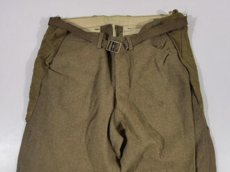 U.S. WWI wool pants. Has most likely seen some use after the war
