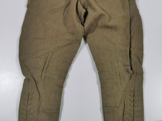 U.S. WWI wool pants. Has most likely seen some use after the war