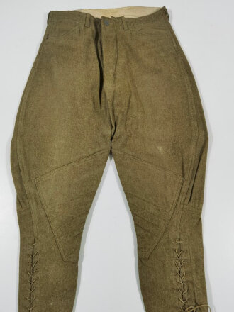 U.S. WWI wool pants. Used, good condition, label faded