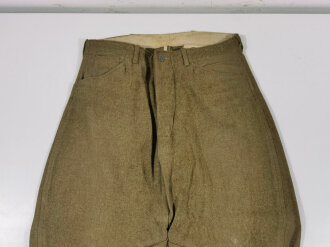 U.S. WWI wool pants. Used, good condition, label faded