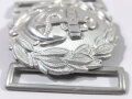 Kriegsmarine Schloß für die Paradefeldbinde der Beamten. Aluminium 60mm. Kein Hersteller. Sie erhalten ein ( 1 )  ungetragenes Stück in sehr gutem Zustand aus altem Herstellerbestand