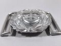 Kriegsmarine Schloß für die Paradefeldbinde der Beamten. Aluminium 60 mm. Hersteller FLL . Sie erhalten ein ( 1 )  ungetragenes Stück in sehr gutem Zustand aus altem Herstellerbestand